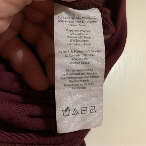 Alo Yoga Moto Cranberry High Waist Leggings. Athletic Sport Active Wear - Picture 8 of 11